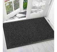 GULLAMBO Large Non Slip Door Mats Indoor 50cm x 80cm Rubber Backed Front & Back Door Doormats, Dirt trapper Barrier Mat, Absorbent Large Entrance Mat