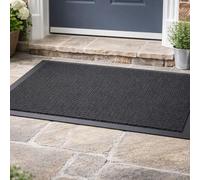 GULLAMBO Outdoor Door Mat Heavy Duty - Door Mat Outdoor for Front Door, Non Slip Waterproof Rubber Backed Entrance Mat for Indoor & Outside Use (Multiple Sizes)