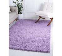 GULLAMBO Rugs Living Room - Easy to Clean Fluffy Area Rugs Lounge Bedroom, Hallway Office & Kitchen - Carpet Runner Large & Small OXFORD (45mm) (120x170cm, 912 Lilac)
