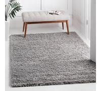 GULLAMBO Rugs Living Room - Easy to Clean Fluffy Area Rugs Lounge Bedroom, Hallway Office & Kitchen - Carpet Runner Large & Small OXFORD (45mm) (120x170cm, 912 Grey)