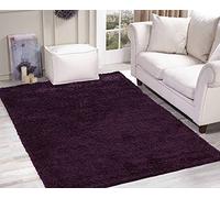 GULLAMBO Rugs Living Room - Easy to Clean Fluffy Area Rugs Lounge Bedroom, Hallway Office & Kitchen - Carpet Runner Large & Small OXFORD (45mm) (120x170cm, 912 Violet)