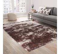 GULLAMBO Rugs Living Room Lounge - Easy to Clean Fluffy Area Rugs Bedroom, Office, Hallway & Kitchen - Bedroom Carpet Large & Small CALIFORNIA (50mm) (160x230cm, 610 Bronze)