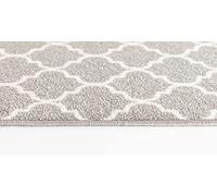 GULLAMBO Washable Door Mat Indoor, Non Slip Mat for Wooden Floor, Front Door Mat, Super Absorbent Dirt Trapper, Kitchen Hallway Runner Rugs (Trellis Grey, 50x80cm)