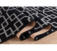 GULLAMBO Washable Door Mat Indoor - Non Slip Mat For Wooden Floor - Super Absorbent Dirt Trapper - Kitchen Indoor Runner Rugs (80x150 Black)