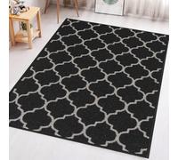 GULLAMBO Washable Door Mat Indoor - Non Slip Mat For Wooden Floor - Washable Front Door Mat Inside Door Mat, Super Absorbent Dirt Trapper - Kitchen Indoor Door Mat Hallway Runner Rugs (80x150,Black)
