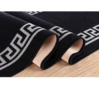 Gullambo Washable Floor Mat - Non Slip Super Absorbent Dirt Trapper - Indoor/Door Mat, 67x120cm, Black