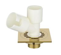 Gulley Grid Bathroom Shower Drain Floor Waste Grates Kitchen Brass Brushed Gold Drainage Washing Machine Stopper(Type 3)