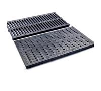Gulley Grid Engineering Plastic Resin Sewer Drain Cover - Durable Gutter Grate with Round Holes (Size: 490x300x30mm) for Effective Rainwater Management
