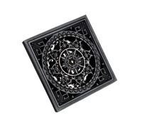 Gulley Grid Shower Drains Square Bath Floor Drain Strainer Brass Black Waste Grate Bathroom Accessorie(DL03B)