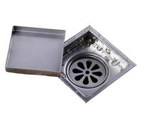 Gulley Grid Tile Insert Square Floor Grates Bathroom Shower Drain 150 X 150MM Or 110 110MM,304 Stainless Steel(150X150 MM)