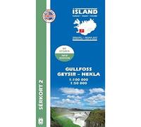 Gullfoss - Geysir - Hekla - Iceland Map 2 - 1:00 000 & 1:50 000 (Gullfoss - Geysir - Hekla - Iceland Trekking & Driving Map 2 - 1:100 000 & 1:50 000)