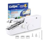 Gulljee® Handheld Sewing Machine, Mini Sewing Machine, Cordless Sew Simple Hand Stitching Machines with Sewing Accessories for Beginners, Suitable for Clothing, Garments, Curtains, DIY Home Travel