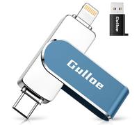 Gulloe 256GB Flash Drive Intended for iPhone, Memory Stick Storage for Photos and Videos Backup, Compatible with iPhone iPad Android PC, Plug and Play, No Application Required (Navy Blue)