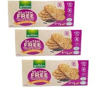 Gullon Gluten free Oats and Choc Chips Biscuits 220g each | Gluten-Free Luxury Cookies | High in Fiber, Wheat-Free & Nut-Free, Available for Hampers and Gift on Mothers & Fathers Day (Pack of 3)