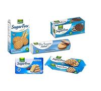 Gullon Sugar Free Biscuits Chocolate Mixed Variety Selection Diabectic 5 Pack