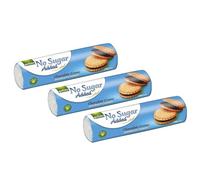 Gullon Sugar Free Chocolate Cream Sandwich Cookies 250g | No Sugar Added | Whole Grain Breakfast Cookie With Sugar Free Chocolate Filling | Product From Spain (Sandwich Choco 250g, 3 Pack)