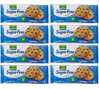 GULLON SUGAR FREE COOKIES 125g - Diabetic Friendly Biscuits, Chocolate Chips Cookies | Sugar free Biscuits & Cookies Perfect for Gifting | Sugar Free Diet, Sugar Free Snacks, (Pack of 2 (8 x 125g))