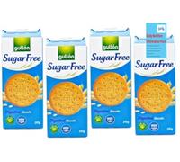 Gullon Sugar free Digestive Biscutis 245g| Sugar Free & Vegan Biscuits | Digestive Biscuits | Bulk Diabetics Biscuits | Vegan Digestive Biscuits Plain | Available for Hamper (Pack of 4)