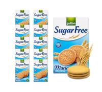 GULLON SUGAR FREE MARIA BISCUITS 400g (Pack of 10) - Sugar Free Biscuits Gullon, Maria Biscuits | Sugar-Free Digestive Biscuits Multi Pack | Healthy Biscuits For Coffee, Gift Hamper, Cookies Biscuits
