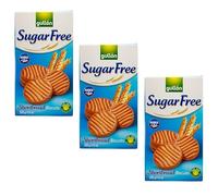 Gullon Sugar Free Shortbread Biscuits 330g | Source of Fibre | Whole Grain Wheat | Product From Spain | High Oleic Sunflower Oil (Sugar Free Shortbread 330g, 3 Pack)