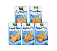 GULLON SUGAR FREE SHORTBREAD BISCUITS (5x330g) - No Sugar Added, Sugar-Free Biscuits | Biscuits Shortbread For Coffee | Dairy Free Biscuits, Biscuits Multipack | Sugar Free Biscuits And Cakes