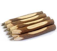 Gullor 10PCS Vintage Handmade Wooden Ballpoint Pen, School Supplies, Stationery Gift
