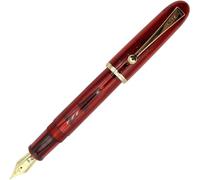 Gullor Acrylic Fountain Pen Heartbeat Tip, Transparent Red, Medium Nib (0.7mm)