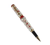Gullor Collectible Luxury Rollerball pen Dragon and Phoenix Red and silver pen