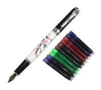Gullor Elegant Calligraphy Pen Jinhao 8802 Plum Flower with Gift Box and Ink cartridges