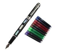 Gullor Elegant Fountain Pen Jinhao 8802 Shell with Gift Box and Ink cartridges
