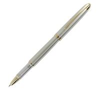 Gullor Executive Fountain Pen Jinhao 606 with Golden Clip Fine Nib - Silver