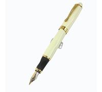 Gullor Fashion Elegant Jinhao 450 White Fountain Pen with Golden Clip