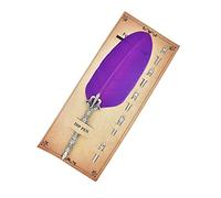Gullor Feather Quill Pen and 5 Calligraphy Nibs for Beginners Kids Calligraphy Writing Quill Dip Pen Set, LightPurple