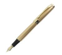 Gullor Jinhao 18KGP Medium Nib Fountain Pen with Ink Converter - Champagne Gold