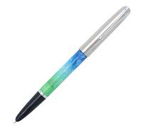 Gullor Jinhao 51A Stainless Steel Cap Transparent Pen Pen Set Stationery School Office Supplies Stationery Gifts, EF Nib.