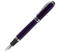 Gullor Jinhao X750 Fountain Pen Stainless Steel Medium 18KGP Nib - Purple