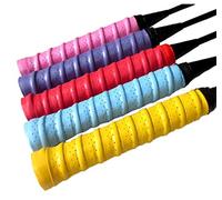 Gullor Racket Grip Anti Slip Perforated Super Absorbent Tennis Overgrip Badminton Overgrip - 5PCS(Color May Vary)