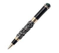 Gullor Retro Culture Jinhao Rollerball Pen Silver Dragon King Play Pearl Pattern Pen