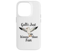 Gulls Just Wanna Have Fun Seagulls Women Girls Case for iPhone 14 Pro