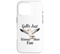Gulls Just Wanna Have Fun Seagulls Women Girls Case for iPhone 16 Pro