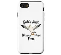 Gulls Just Wanna Have Fun Seagulls Women Girls Case for iPhone SE (2020) / 7/8