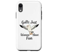Gulls Just Wanna Have Fun Seagulls Women Girls Case for iPhone XR