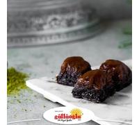 Gulluoglu Chocolate Pistachio Baklava, 14 pieces - 500gr (Pack of 2), daily fresh shipment from Istanbul/Turkey
