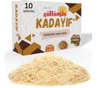 Gulluoglu Dried & Shredded Kataifi - Kadayif Chopped Fillo Dough, Shredded Phyllo, Kadayif Pastry Dough, Knafeh, Kunafa, Katifi, Kadayif Ingredient for Dubai Pistachio Chocolate Bar (1000 gr / 2.2 lb)