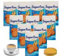 Gulon Sugar Free Shortbread Cookiies 330g - Classic Buttery-Style Cookies with No Added Sugar for Guilt-Free Indulgence (9 x Cookies)