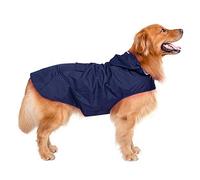 Gulunmun 4XL/5XL/6XL Dog Raincoat Reflective Pet Dog Rain Coat Waterproof for Medium Big Dogs Rainwear with Leash Hole Dog Jacket Large-5XL