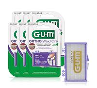 GUM - 10070942007242 Orthodontic Wax, Mint with Vitamin E and Aloe Vera (Pack of 6)