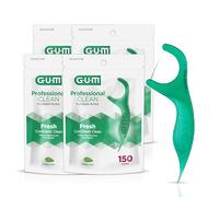 GUM - 889DD Professional Clean Flossers Extra Strong Flosser Pick, Fresh Mint, 150 Count (Pack of 4)