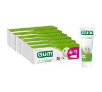 GUM ActiVital Toothpaste | Healthy Gums and Teeth Everyday | Anti-Plaque and antioxidant Action | Peppermint Flavour | 6 x 75ml