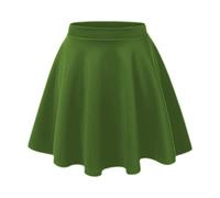 Gum & Berries Girls Skater Skirt Flared High Waisted Flippy Stretch Mini Tutu Khaki School Skirts 7-8 Years